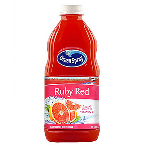 手慢无：美国进口 优鲜沛ocean spray 西柚果汁1.5L 6.18元包邮