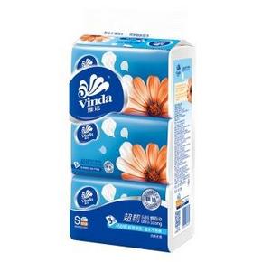 维达 抽纸 超韧3层150抽面巾纸*3包(小规格)   6.18元(不限购)