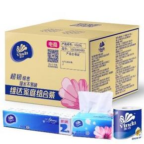维达纸巾 家庭组合装 整箱销售 27.9元（扫一扫，更便宜）