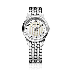 双重优惠：ROSSINI 罗西尼 R5356W01C石英情侣女表+送拆带器 260元(428-168)