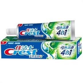 佳洁士 天然多效草本清新四合一牙膏180克  7.3元