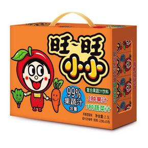 旺旺 小小果蔬汁 125ml*20包 折20元(49，每2打5折)