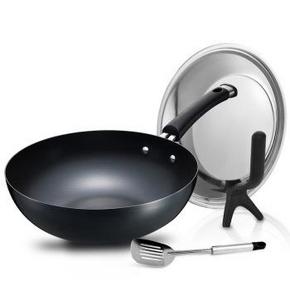 爱仕达 WG8330QN 30cm锈不了铁锅无涂层炒锅 89元(199-100-10)