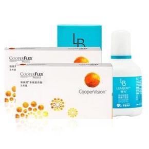 库博 依视明 非球面月抛3片装*2盒+澜柏护理液120ml 138元包邮