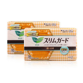 闺蜜拼单：乐而雅 超薄瞬吸量少日用卫生巾17cm*38片*3包 折59元(99，199-80)