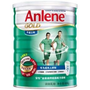 Anlene 安怡 金装高钙低脂配方奶粉 成人奶粉800g 78元