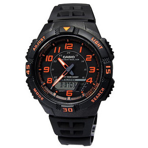 预定/8号开启：CASIO卡西欧 AQ-S800W-1B太阳能运动男士手表 218元包邮