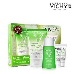 薇姿 净透三合一(面膜50ml+柔肤水30ml+保湿霜6ml) 34.9元包邮