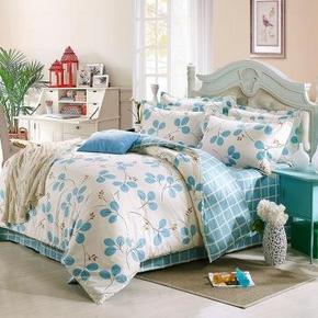 手机端：胜伟家纺 全棉精品四件套1.5米 博德斯+凑单品 122元（202-80）