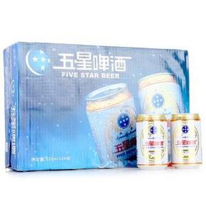 手机端：青岛啤酒 五星清爽11度330mlx24听 x 3件 103.5元(223.5-120)