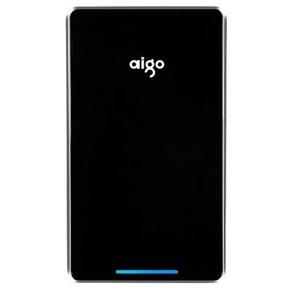 手慢无：aigo 移动电源D5000 5000毫安 黑色蓝边 8.18元