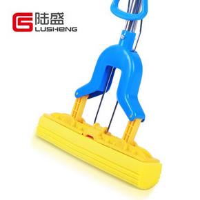 白菜价：陆盛 家用伸缩胶棉拖把 免手洗吸水 9.9元包邮