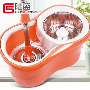 陆盛 双驱动拖把套装 拖把+篮子  18元包邮