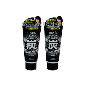 KOSE高丝 softymo男士活性炭深清洁洗面奶 130g*2  45元（65-20券）