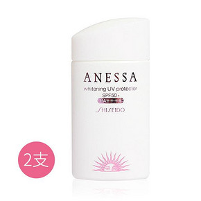 18点手慢无：资生堂 安耐晒 药用美白防晒霜 SPF50+ PA++++ 60mlx2支 169元包邮