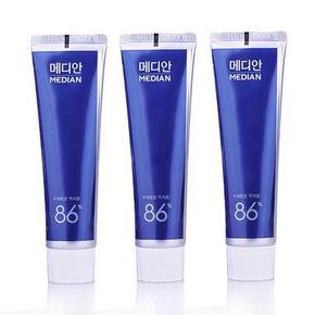 惠喵专享# 爱茉莉Median麦迪安86牙膏120ml*3支 19.9元包邮(39.9-20券)