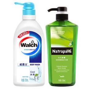 威露士 健康沐浴露+十八本草沐浴露720ml+720ml+550ml+550ml+赠品 37.4元包邮