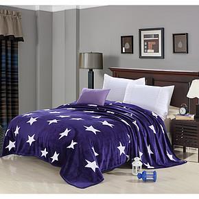 白菜价：联百家纺 法莱绒毛毯 加厚包边100X120cm 10返5元