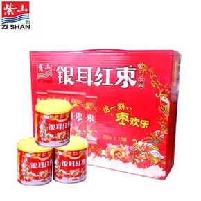 华北华东# 紫山 银耳红枣罐头 200g*12罐*2箱 55.6元(52.8x2-50)
