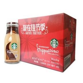 广东福利# 星巴克 星冰乐 咖啡原味+摩卡 281mlx6瓶 36元