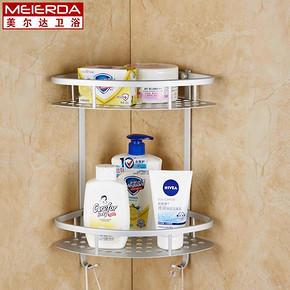 白菜价# 美尔达 厨房浴室置物架 9.9元包邮