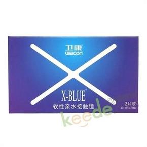 卫康 X-BLUE月抛 隐形眼镜2片装 15元包邮(25-10)
