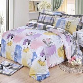 博洋家纺 快乐时光印花床单四件套（200*230cm）140元(239-99，多款可选)