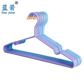 蓝箭 加粗防滑浸塑衣架10只装 5.5元起包邮
