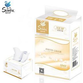 华南福利# 银洲湖 丝绸抽纸3层138抽3包*10提(共30包) 36.5元包邮(106-69.5)