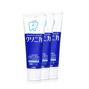 手机端# LION 狮王 酵素深层美白防蛀牙膏 130g*3支  45元包邮(券后，折15元/支)