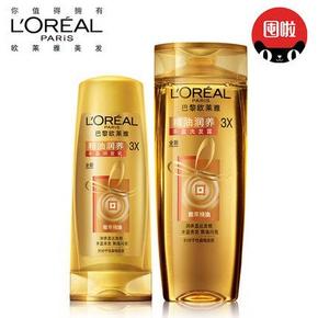 双11预售#18点  欧莱雅精油润养 洗400ml+润200ml  11元(定金6元，尾款5元)