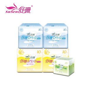 手慢无# 台湾舒珊 护垫*1+日用*2+夜用*2卫生巾组合 16元(9定金+7尾款)