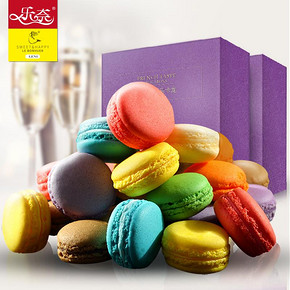 少女的酥胸# 乐奈 法式夹心马卡龙 12枚礼盒 19.8元包邮(39.8-20券)