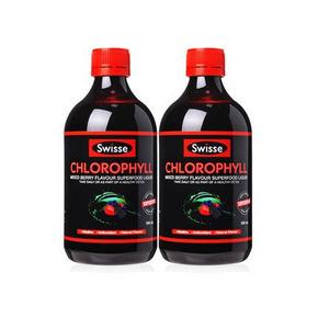 解毒高手# Swisse 叶绿素口服液 梅子味 500mlx2瓶 券后159元(低至79.5元/瓶)