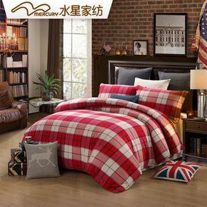 双11预售#水星家纺 全棉磨毛印花加厚保暖四件套 定金40元，尾款339元