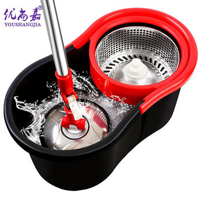 白菜价# 优尚嘉 双驱动手压拖把桶 14.9元包邮