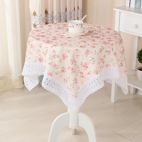 白菜价# 欧式 布艺餐桌布80x80cm 4.5元包邮