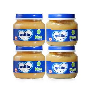 Mellin 美林 宝宝辅食苹果泥2罐+梨子泥2罐  36元包邮