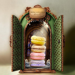 少女的酥胸# 卜珂 进口料法式马卡龙 8枚礼盒装 9.8元包邮(29.8-20券)