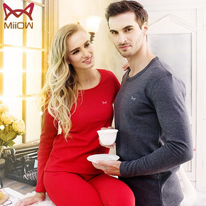 猫人 男女士加绒加厚保暖内衣 19.9元包邮(59.9-40)