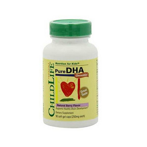 美国Childlife 童年时光 纯净pure DHA儿童咀嚼胶囊 90粒 49元