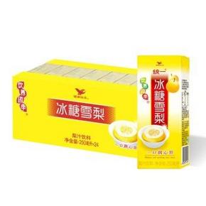 统一 冰糖雪梨 250ml*24盒/箱 整箱 19.9元(另有)