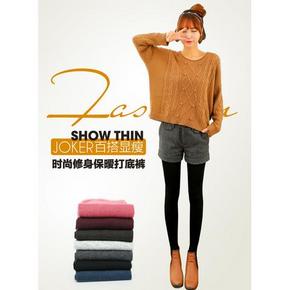 品彩 日韩小清新 棉质保暖打底裤袜x3条 多款可选 29.9元包邮(89.7-59.8)