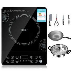 海尔（Haier） C21-H1202 电磁炉，配炒锅+汤锅+刀具4件套 119元(可500-50)