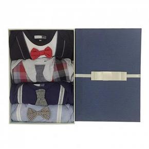 满月百日礼# Vitamins Baby男宝爬爬礼服4件套礼盒装 69元