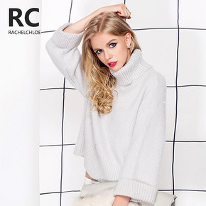 双11预售# RC 瑞可儿 宽松高领毛衣 3色可选 80元(19定金+61尾款)