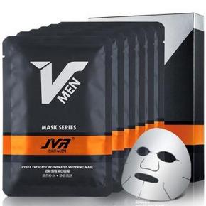 手机端：杰威尔 男士劲能焕肤美白面膜 6片 9.9元，平时59