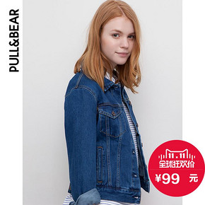 双11好价# Pull&AndBear 牛仔夹克 女 2色可选 89元包邮