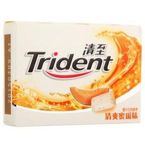 手机端：清至（Trident）无糖口香糖 清爽蜜瓜 27克约20粒 1元