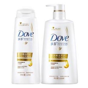 多芬 营润精油养护洗发乳650ml+320ml +泉芙蔻水润啫喱60ml 42元包邮(128.8-86.8)